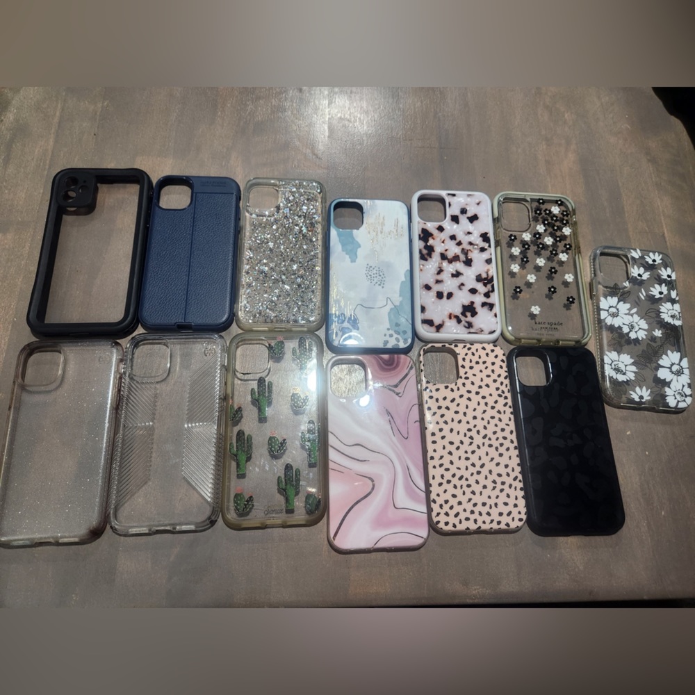 these are all iphone 11 cases, i can sell them individually for $5 each
